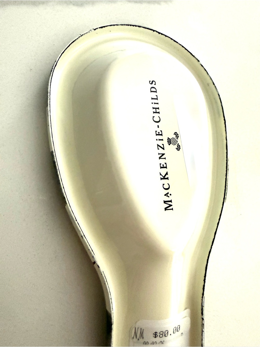 Brand New! Mackenzie Childs Spoon Rest-Courtly Check - Picture 11 of 11